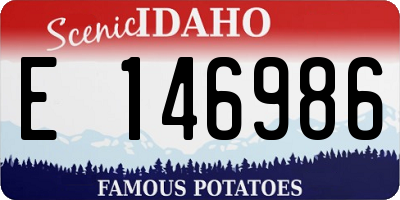 ID license plate E146986
