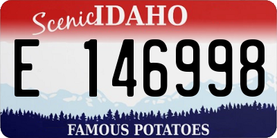 ID license plate E146998
