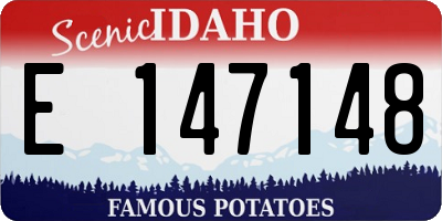 ID license plate E147148