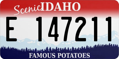 ID license plate E147211