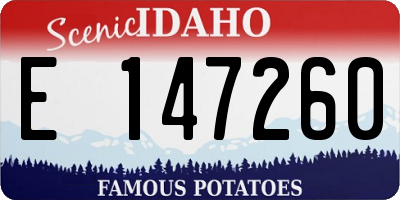 ID license plate E147260