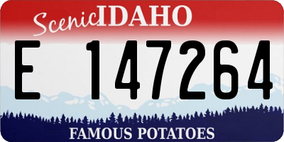 ID license plate E147264