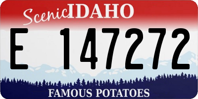 ID license plate E147272