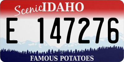 ID license plate E147276
