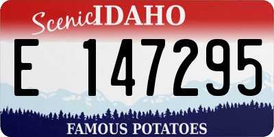 ID license plate E147295