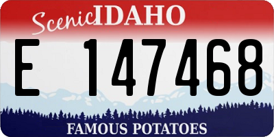 ID license plate E147468