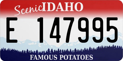 ID license plate E147995