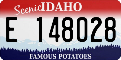 ID license plate E148028
