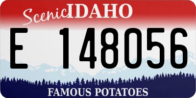 ID license plate E148056