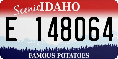 ID license plate E148064