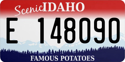 ID license plate E148090