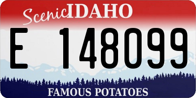 ID license plate E148099