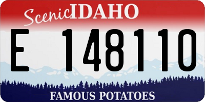 ID license plate E148110
