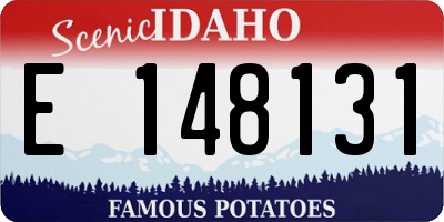 ID license plate E148131