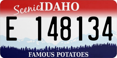 ID license plate E148134