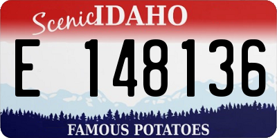 ID license plate E148136