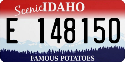 ID license plate E148150