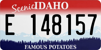 ID license plate E148157