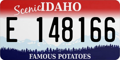 ID license plate E148166