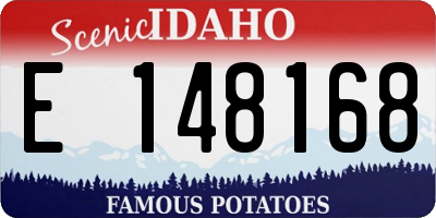 ID license plate E148168