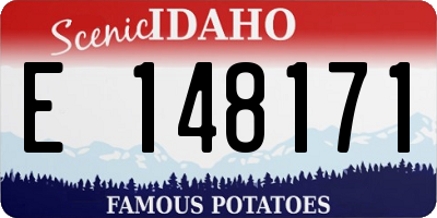 ID license plate E148171
