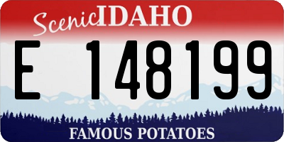 ID license plate E148199