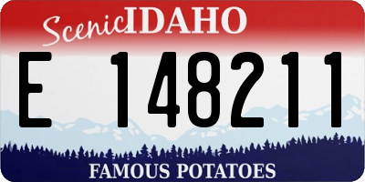 ID license plate E148211