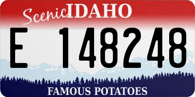 ID license plate E148248
