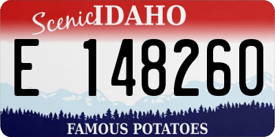 ID license plate E148260