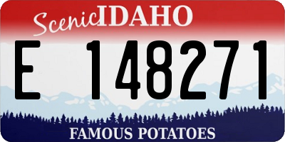 ID license plate E148271