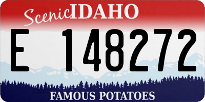 ID license plate E148272