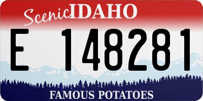 ID license plate E148281
