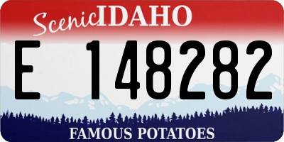 ID license plate E148282