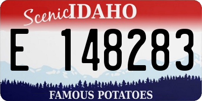 ID license plate E148283