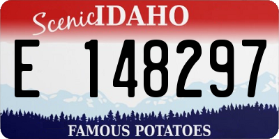 ID license plate E148297