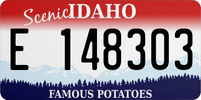 ID license plate E148303