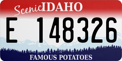 ID license plate E148326