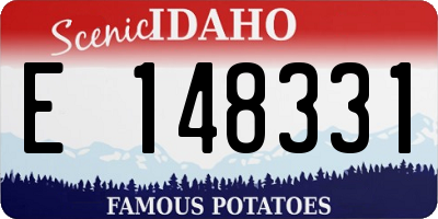ID license plate E148331