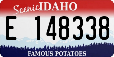 ID license plate E148338