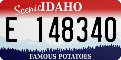 ID license plate E148340