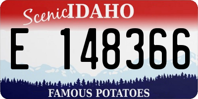 ID license plate E148366