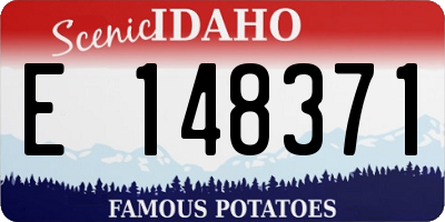 ID license plate E148371