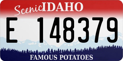 ID license plate E148379