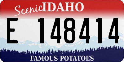 ID license plate E148414