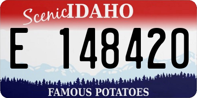 ID license plate E148420