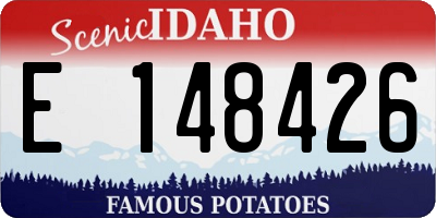 ID license plate E148426