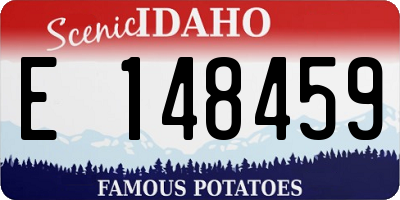 ID license plate E148459
