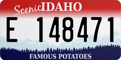ID license plate E148471