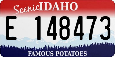 ID license plate E148473