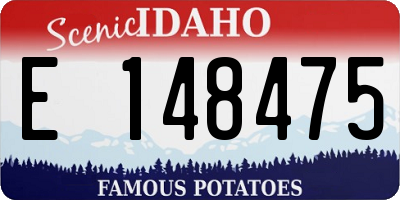 ID license plate E148475